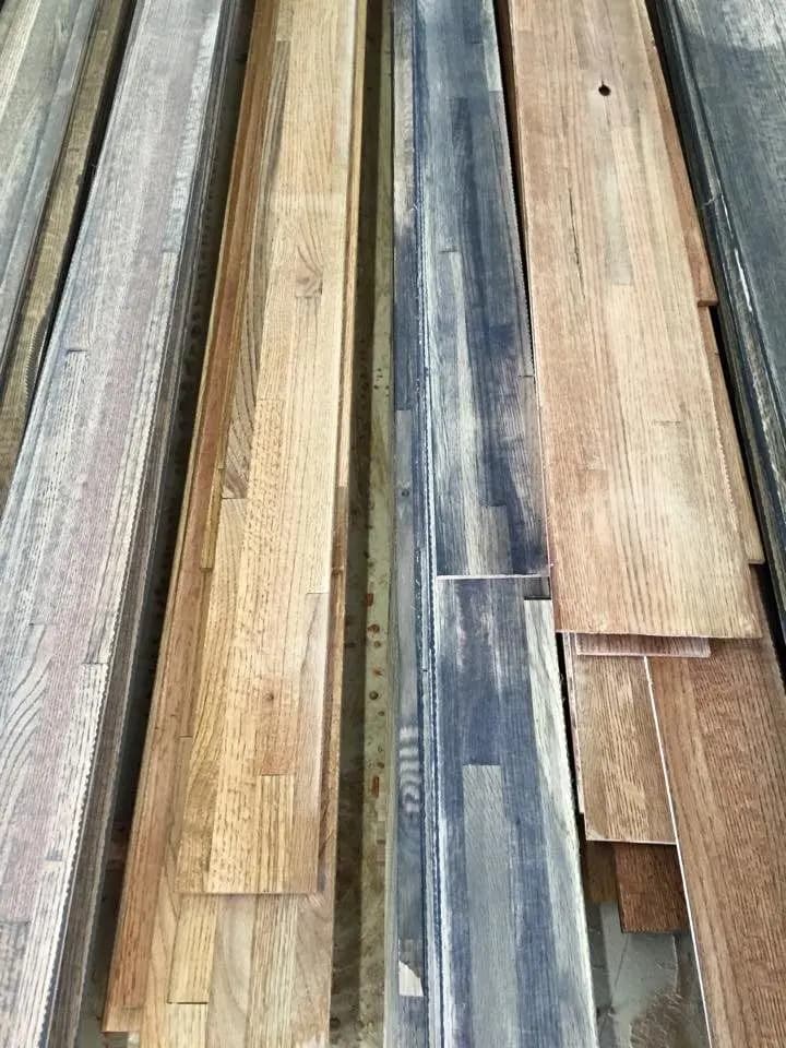 a group of wood planks